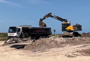 Obras alcantarillado Roca (Meliana)